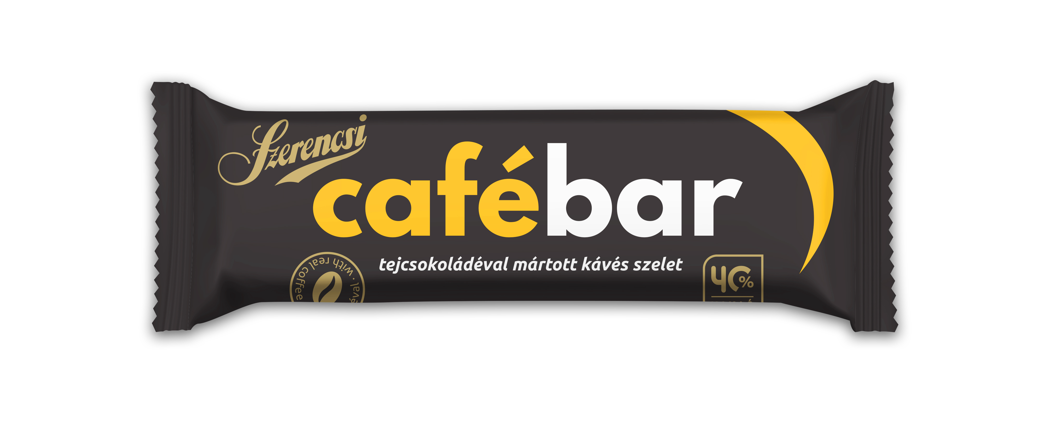 Szerencsi CaféBar valódi kávés krémmel töltött tejcsokoládé 26g